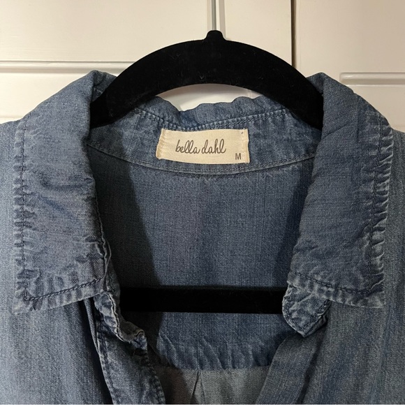 Chambray button down top - Picture 3 of 5